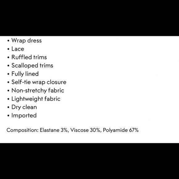 GANNI Flynn Lace V neck Wrap Ruffle and Lace Dress - Picture 3 of 16